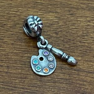 Pandora Sterling Silver Artist Palette Bead